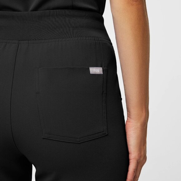 FIGS Black Zamora™ High Waisted - Tall Jogger Scrub Pants - Picture 5 of 6